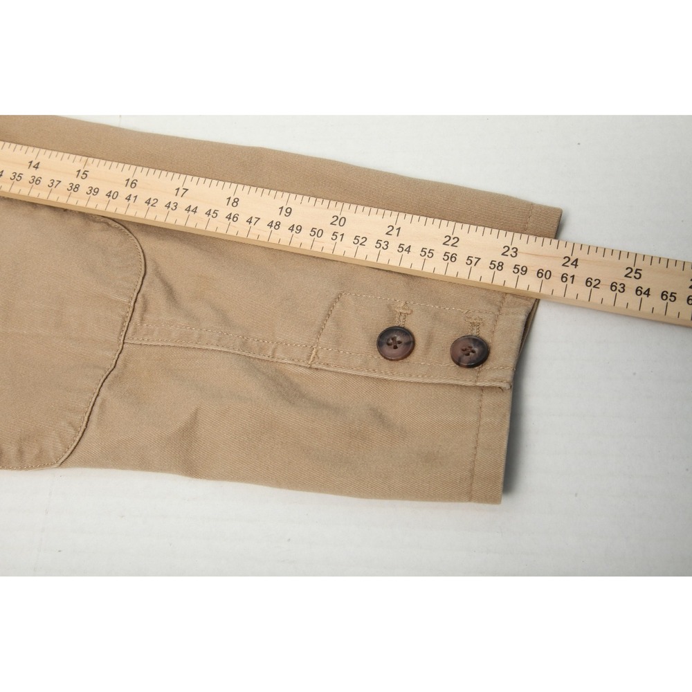 Duluth Trading Co Blazer Jacket Mens Medium Tan Cotton Workwear Utility Pockets - Picture 14 of 15